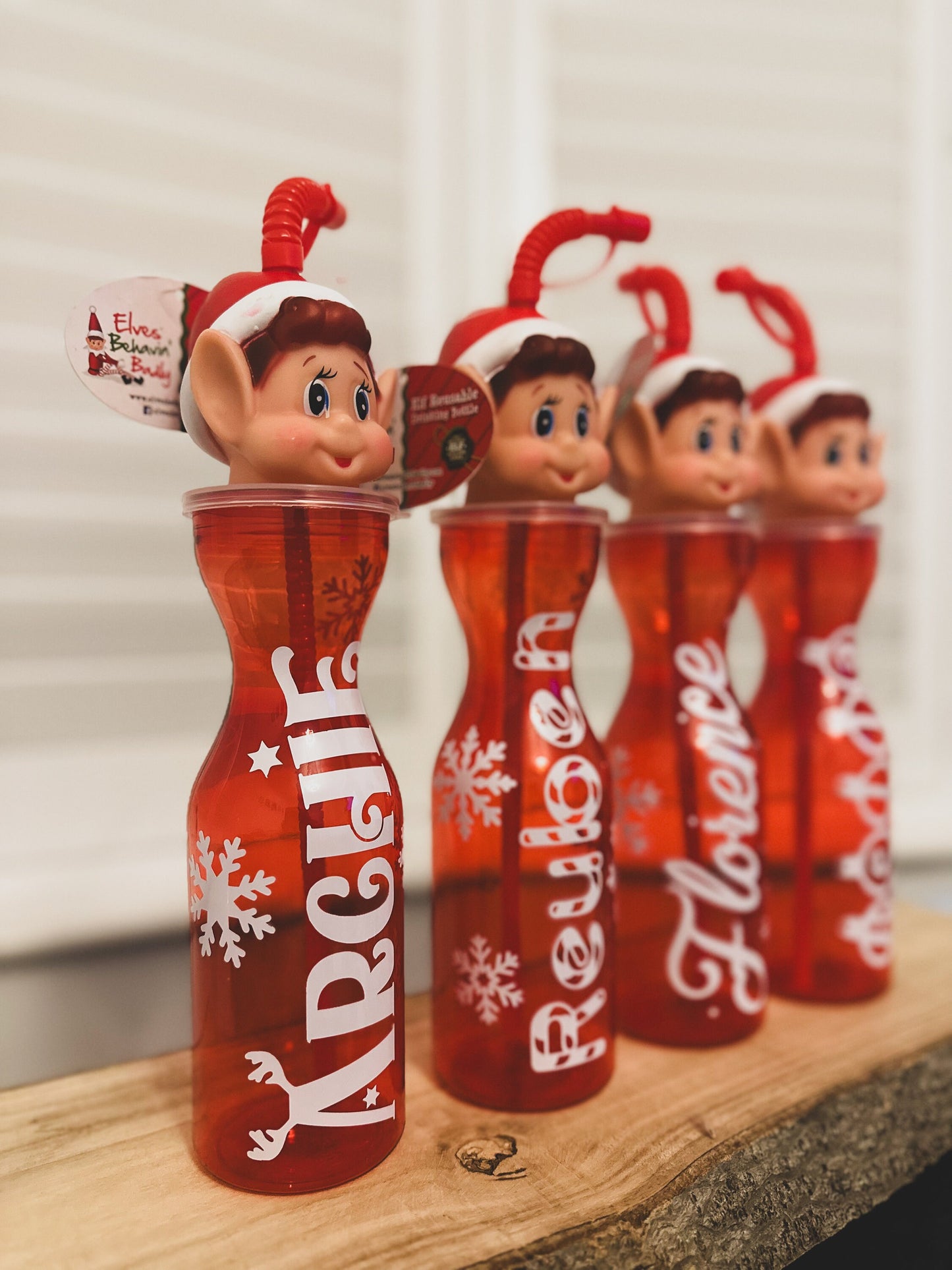 Personalised elf cup and straw