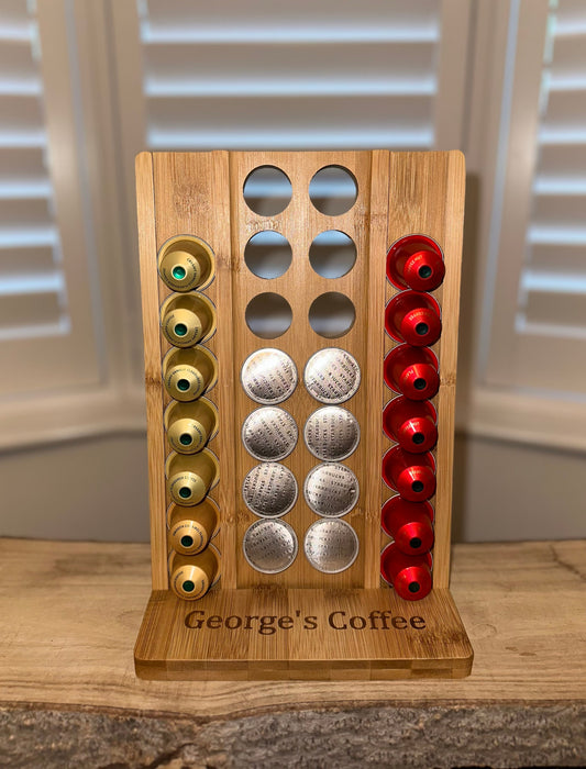 Personalised coffee pod holder