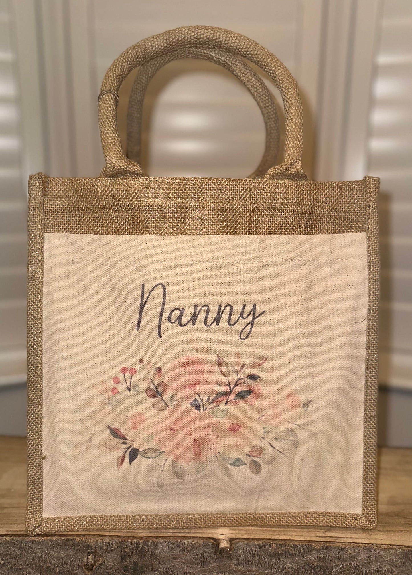 Personalised pocket jute bags