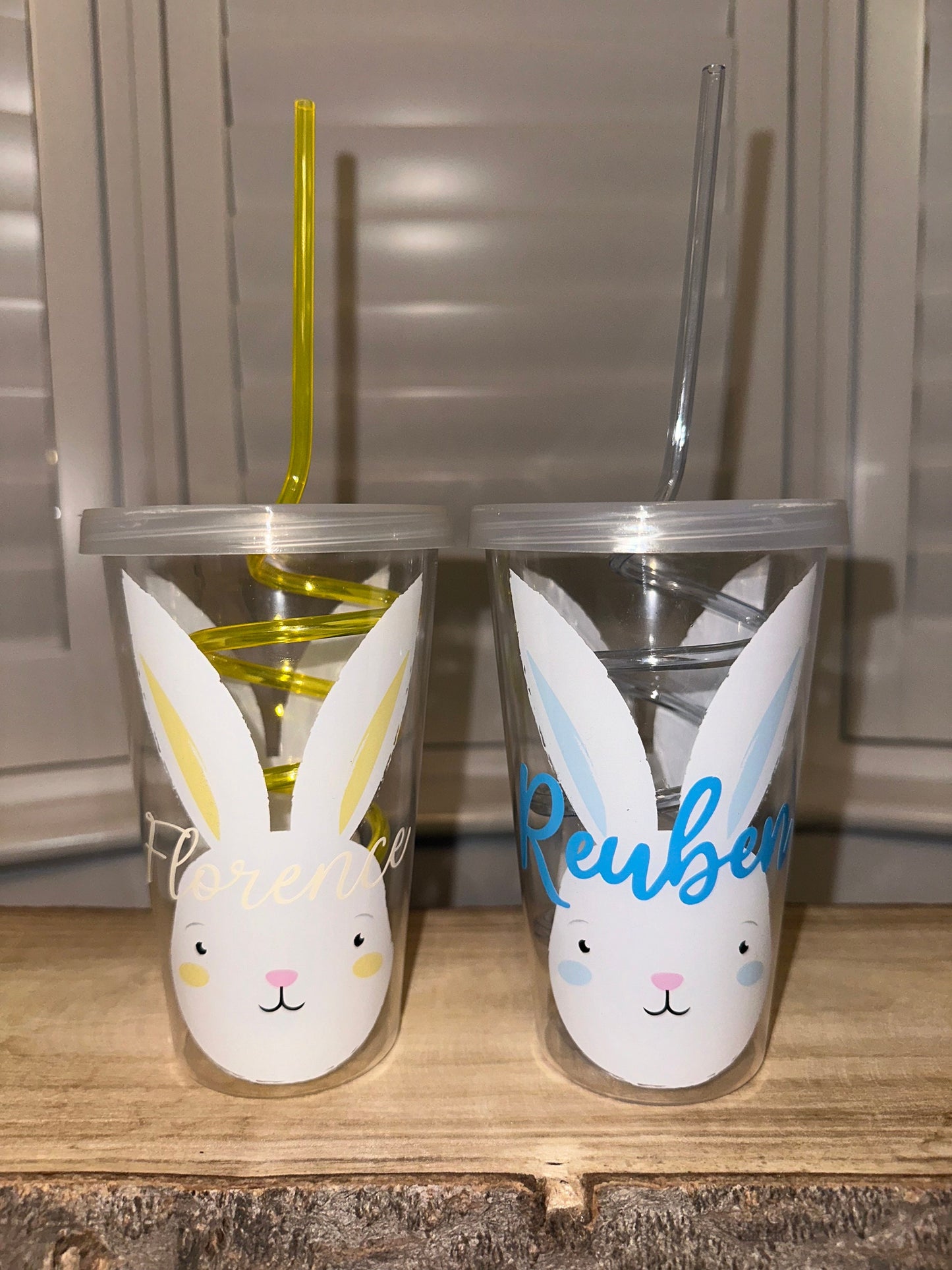 Personalised Easter cup and straw