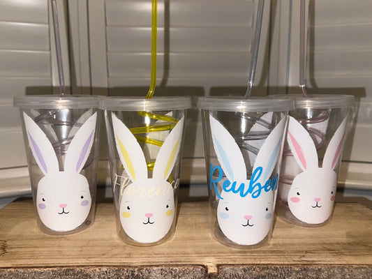 Personalised Easter cup and straw