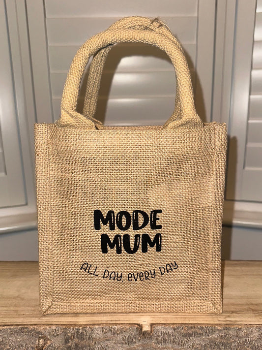 Personalised mum jute bags