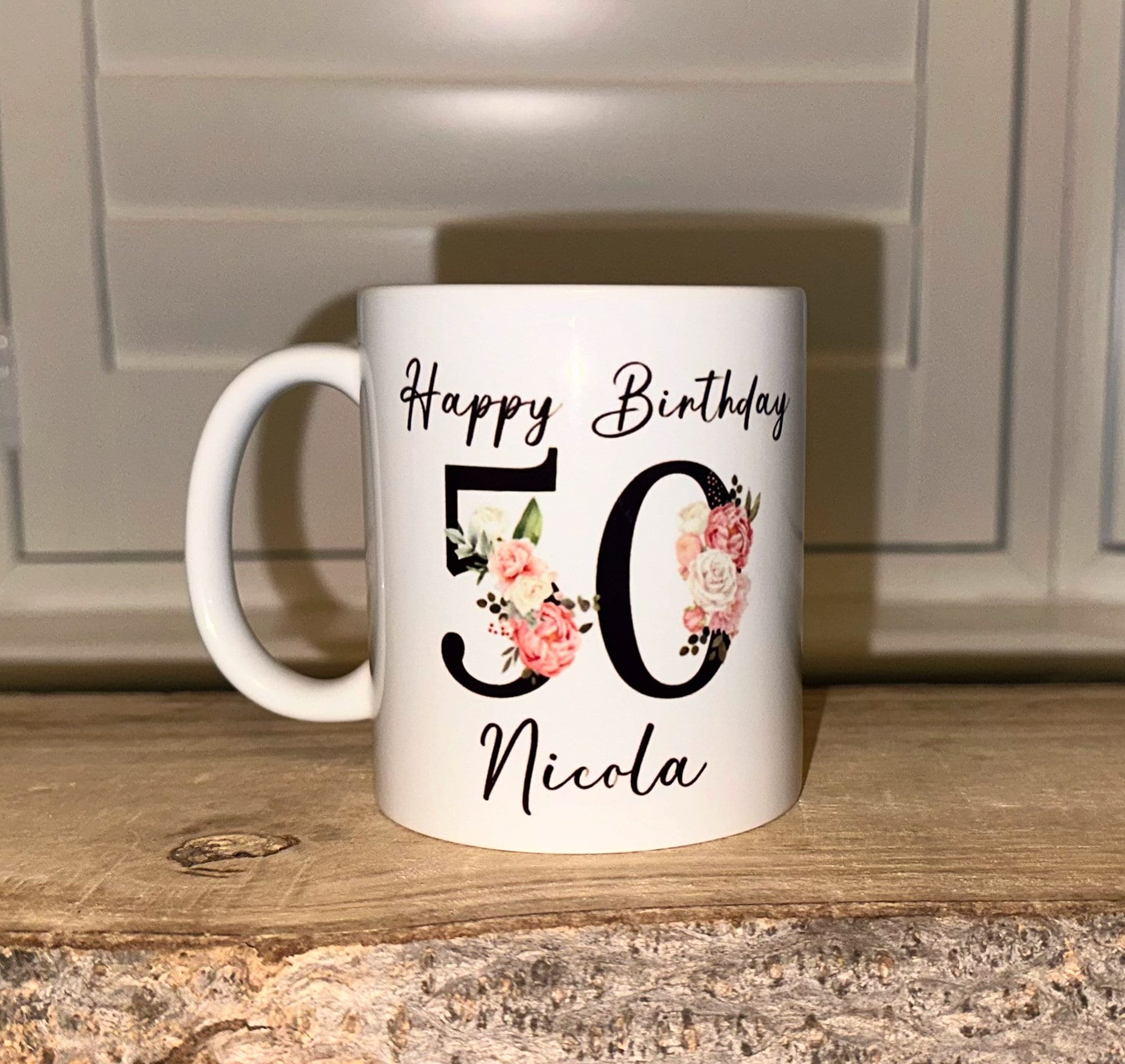 Personalised number mug